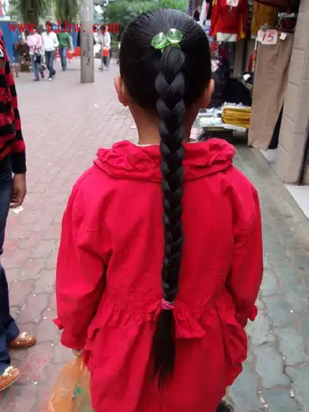 云南长发女玉旺发长083米西双版纳傣族