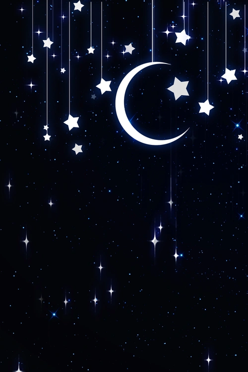 简约星星月亮背景
