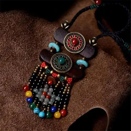 复古民族风个性长款藏式项链饰品衣服配饰