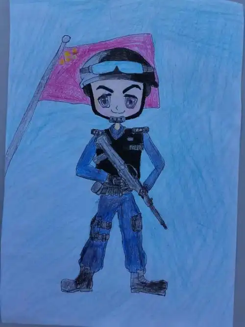 国庆我在岗国庆假期里孩子眼中特警蜀黍的别样警色