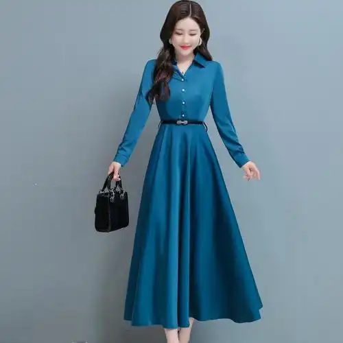 女装秋装长袖高档连衣裙品牌