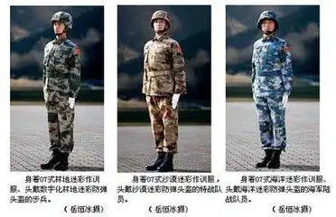 解放军战士穿迷彩服的是什么军