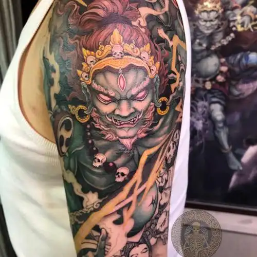 大臂《玛哈嘎拉》_纹身吧社区 - 纹身大咖