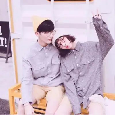 一对两张真人唯美情头头像,情侣头像图片-回车桌面