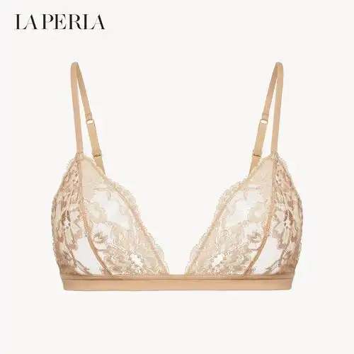 laperla女士内衣souple超薄款刺绣蕾丝文胸无钢圈胸罩礼盒装cn