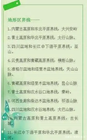 这份资料太棒!初中地理:地图 口诀,全班42人考高分!