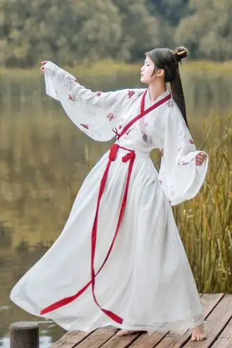 一折魏晋风仙女裙汉服