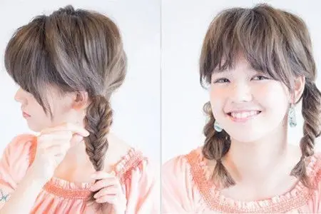 【图】短发怎么扎双辫 比较简单可爱的发型