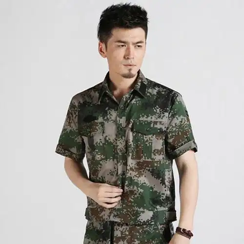 cs迷彩户外休闲短袖07迷彩服套装男夏季作训服半袖野