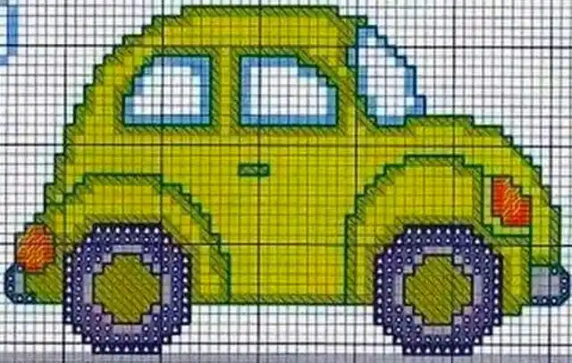 海量卡通十字绣图案,缝在宝宝毛衣上超漂亮,附图解,可打印