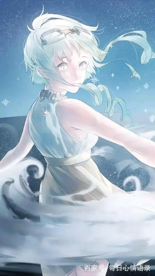 人物插画——温柔甜美的卡通女孩,适合当壁纸.穿裙子回头望的女孩.