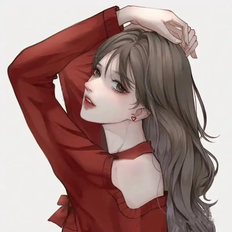 手绘头像 #高冷头像 #漫画手绘  - 抖音