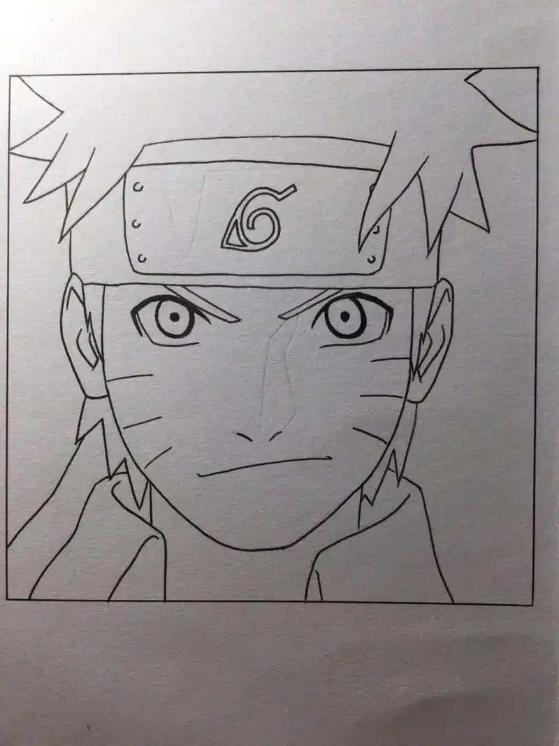 教你画鸣人 这个简单