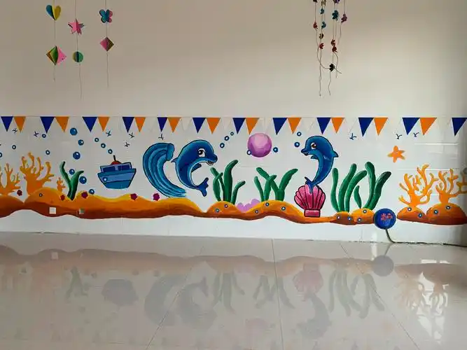 其它 多彩的海洋世界 写美篇  主题墙面布置对幼儿园的日常教育活动起