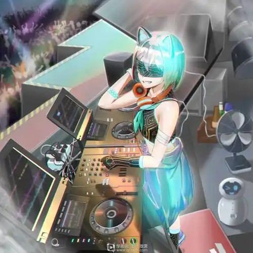 《墨墨打碟图》by 果子狸