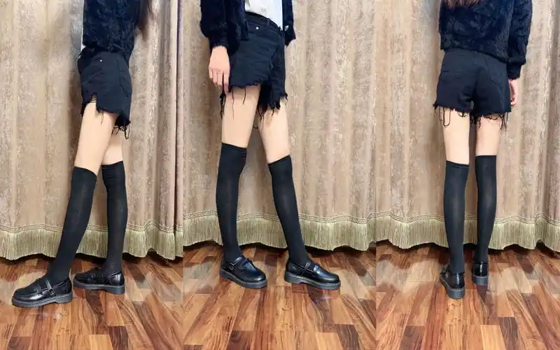 试穿日系玛丽珍jk制服鞋,搭配上jk短袜,很漂亮