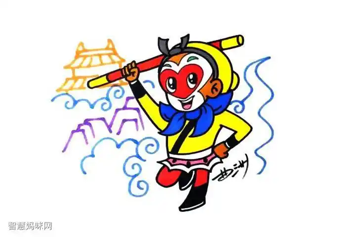 q版齐天大圣孙悟空简笔画画法