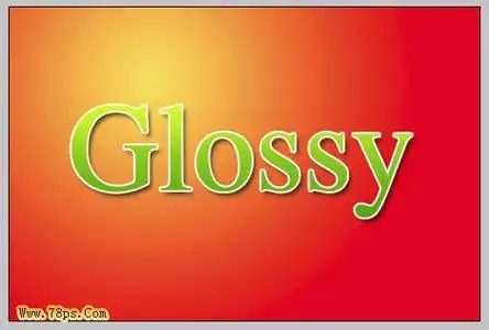 photoshop 漂亮的绿色水晶字效果