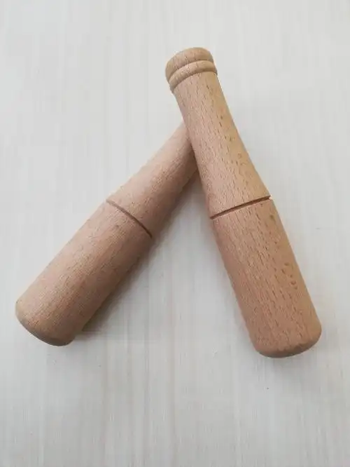 家用实木搅拌棍捣蒜锤榉木捣蒜棒捣药棒蒜槌研磨棒木杵w