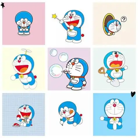 哆啦a梦叮当猫蓝胖子头像