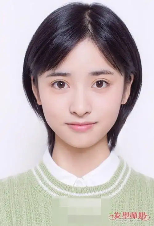 校园风波波头如何修剪显清纯度 小脸高中女学生适合的短头发_发型师姐