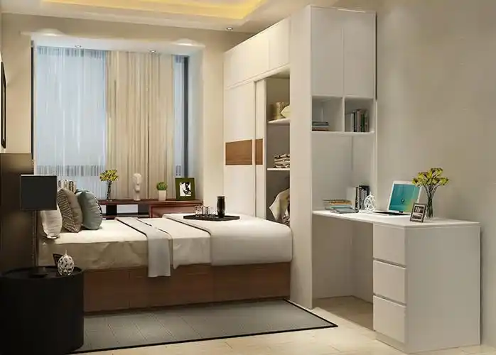 很多购买了小户型房子的人在房间布局设置里能将房间地板床一体装修