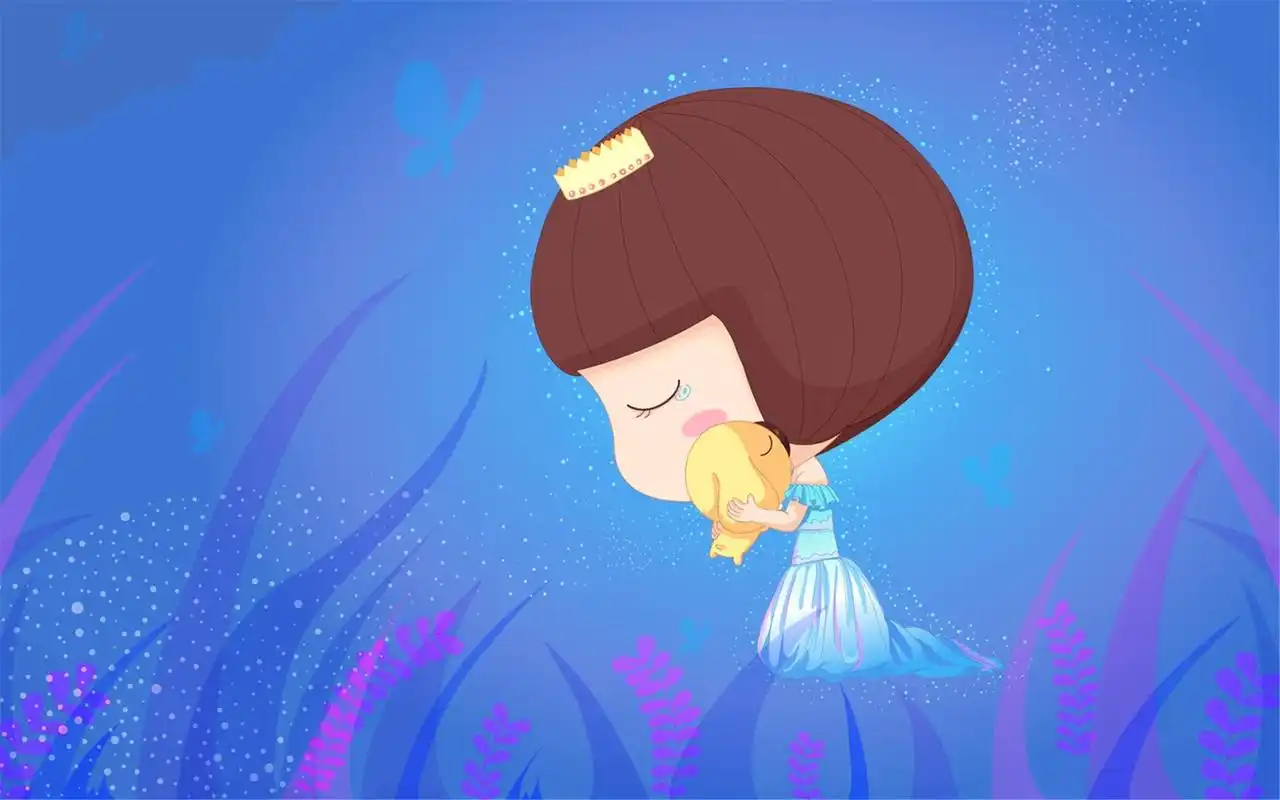 精选唯美的手绘卡通可爱女生图片桌面壁纸高清