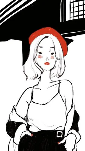 黑底简单手绘 - 堆糖,美图壁纸兴趣社区