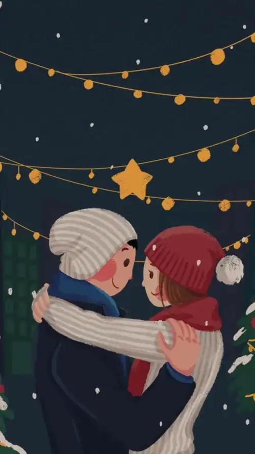 插画·情侣 | "如果我全力地奔向你 那一定是我鼓足了勇气 请你热烈的