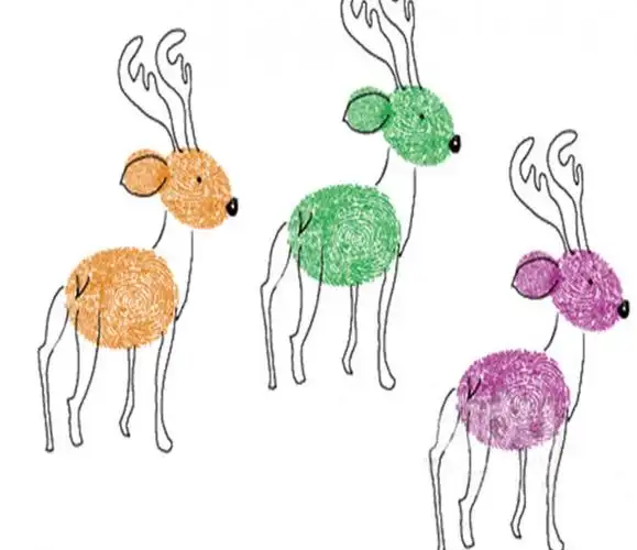 渡川舟文创儿童手指画印泥印台幼儿园绘画涂鸦手掌印泥画颜料印章可