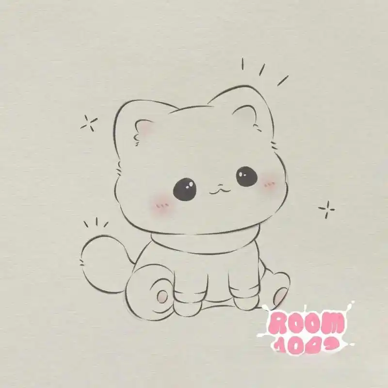 可爱小猫简笔画教程来喽!