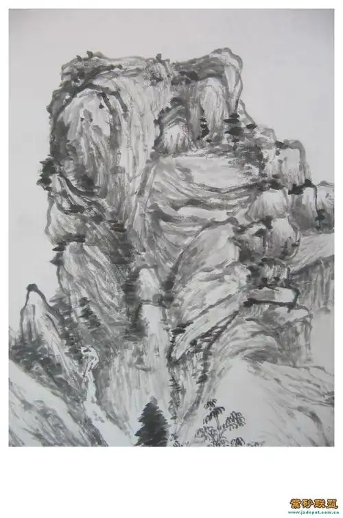 茶室清玩奉橘山水画唐王维善四尺条幅