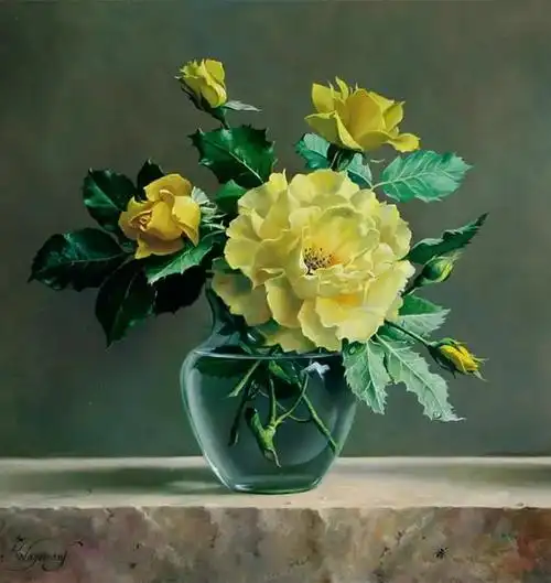 精彩油画花卉欣赏三