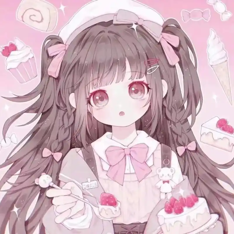 可爱头像女卡通呆萌 #让你的姐妹给你安排上 做我的粉丝我宠 - 抖趑