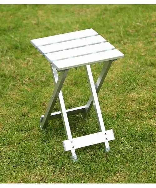 八格格 户外休闲便携式折叠凳子马扎凳铝合金家用钓鱼凳 铝凳