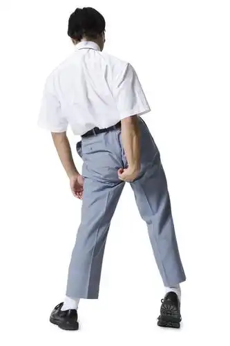 背面,衣服,站着,校服,摄影,服饰,影棚,衣着,穿着,学生服,衣饰,男人