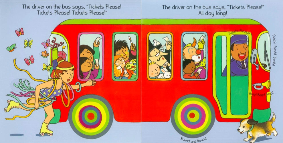 廖彩杏书单绘本精讲003thewheelsonthebus附超丰富互动游戏资源