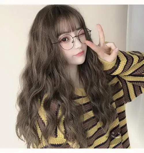 假发女学生长卷发大波浪水波纹网红可爱直泡面须玉米烫蓬松全头套抖音
