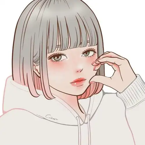 个性手绘女头像