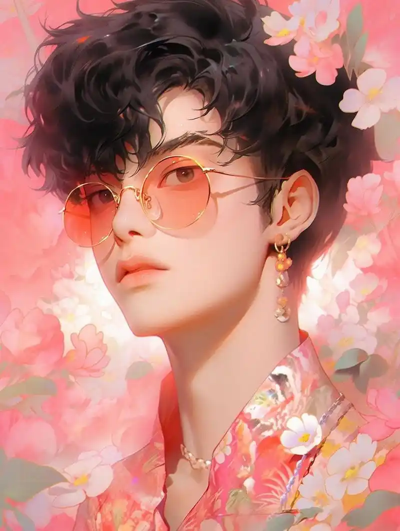 男生头像:男生穿上粉色系是什么感觉?评论下吧.#头像