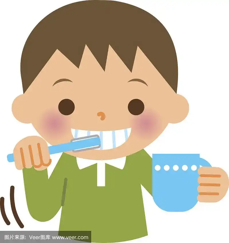 孩子刷牙