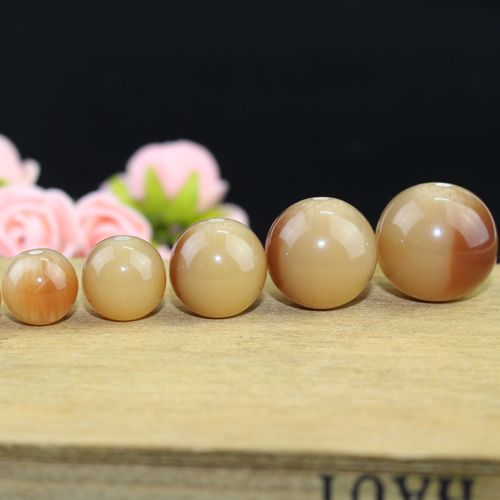 新品diy佛珠星月配饰 树脂合成牛角散珠子 高仿牛角圆珠