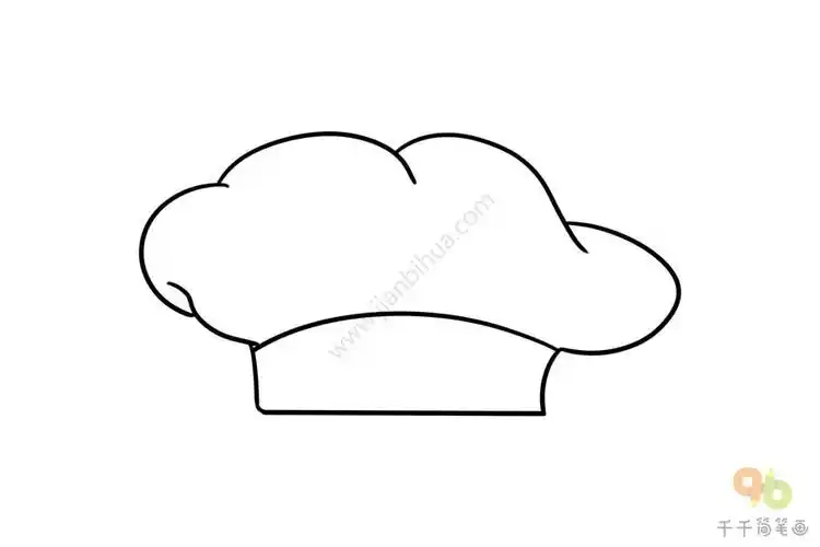 简单的厨师帽简笔画