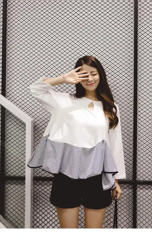 韩版秋季大码女装显瘦休闲秋衣外穿学生打底衫宽松长袖t恤上衣潮