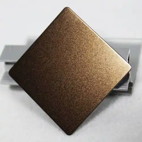 彩色不锈钢板304喷砂玫瑰金不锈钢板材