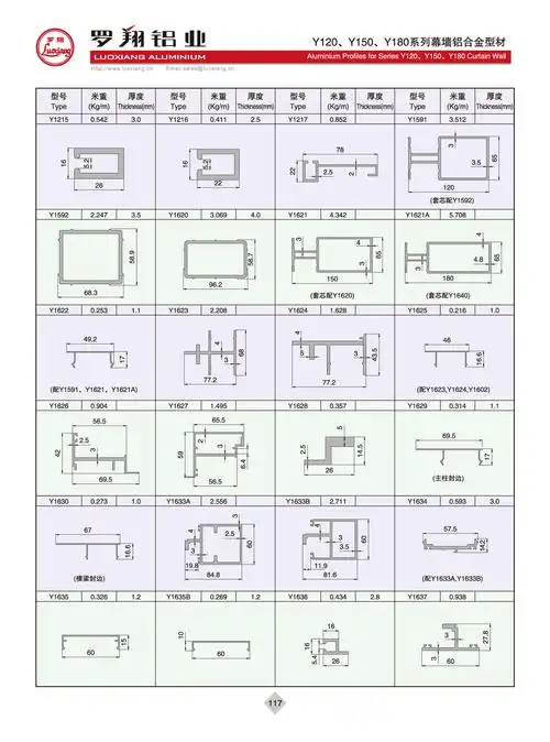 佛山厂家200系列普通幕墙铝型材 门窗玻璃幕墙铝合金型材工程承接