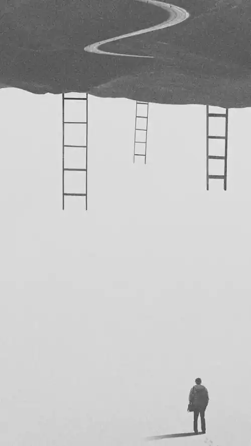 个性黑白微信聊天壁纸_背景