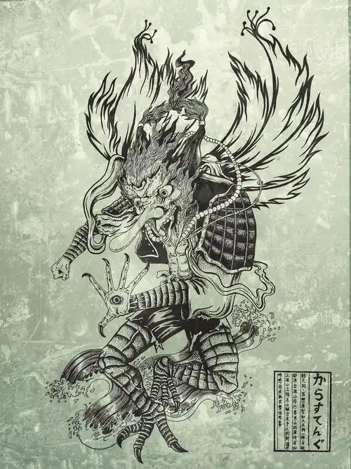 百鬼也行系列之"鸦天狗""络新妇"