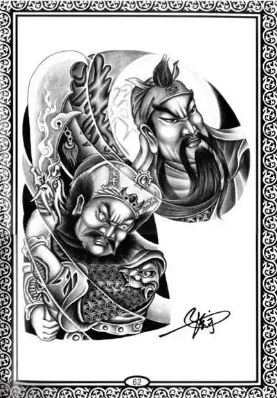 玲珑魂张宇纹身手稿2