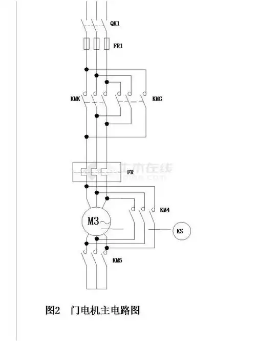电梯主电路控制原理cad详图